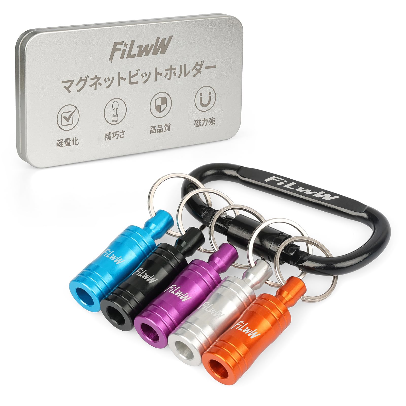 Amazon.co.jp: FiLwW マグネット ビットホルダー ソケットホルダー